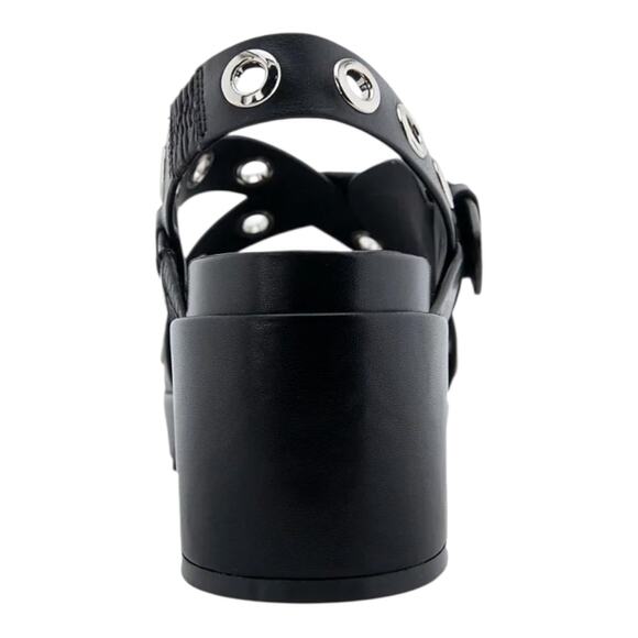 Aerosoles Women's Cleveland Embellished Platform Sandals Black Size 6 1/2 - Picture 3 of 5